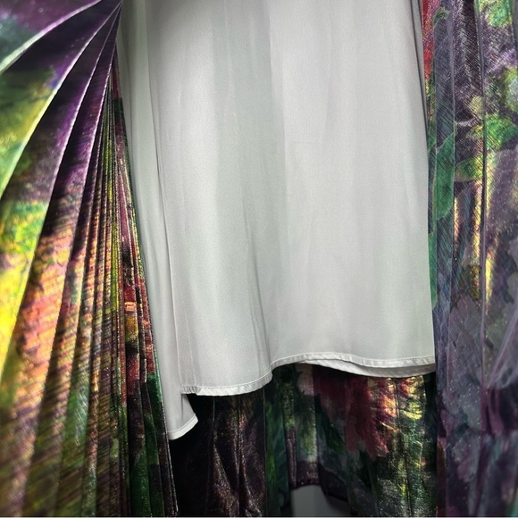 Anthropologie Delfi Collective Floral Midi Pleated Purple Skirt Size Small - Picture 11 of 16